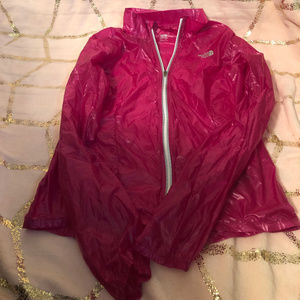 NORTHFACE PINK RAIN JACKET